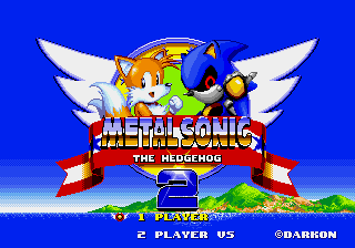 Metal Sonic in Sonic the Hedgehog 2 Title Screen